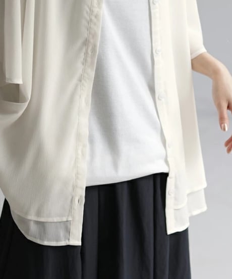 sheer dolman shirt / 3color　hm3002*