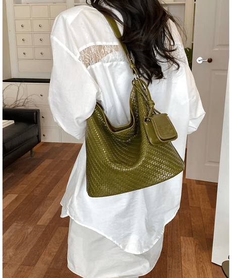 woven shoulder bag / 5color　hm3026