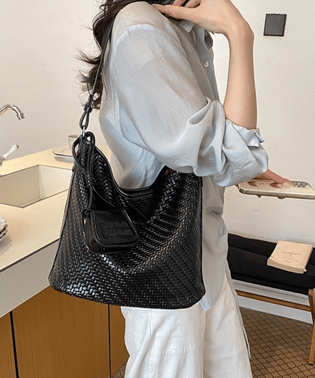 woven shoulder bag / 5color　hm3026