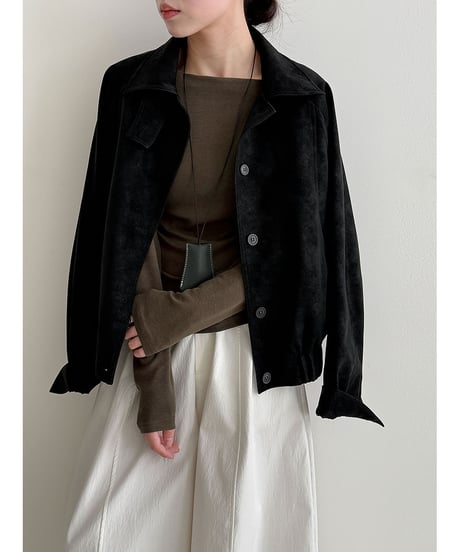 asymmetric button knit / 4color　hm3219