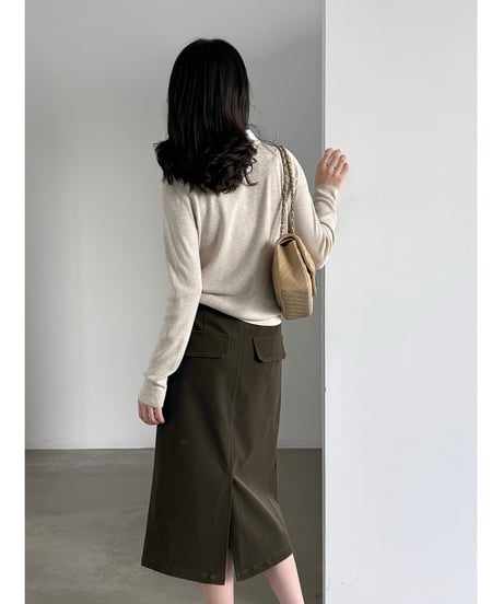 faux leather skirt　hm3237