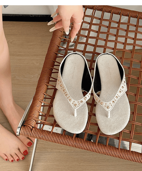 studs strap sandal / 4color　hm2259