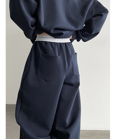 collared sweat set-up / 2color　hm3247