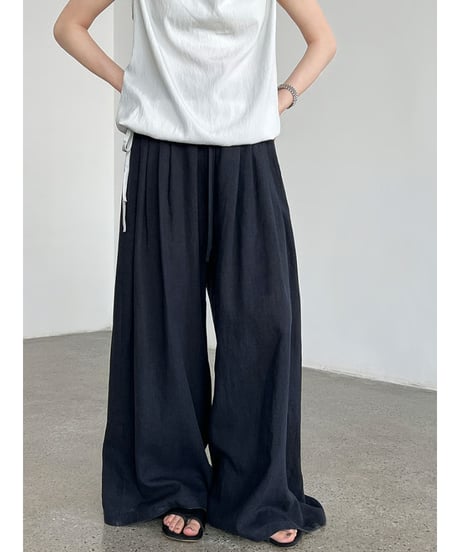 linen wide pants / 3color　hm3016
