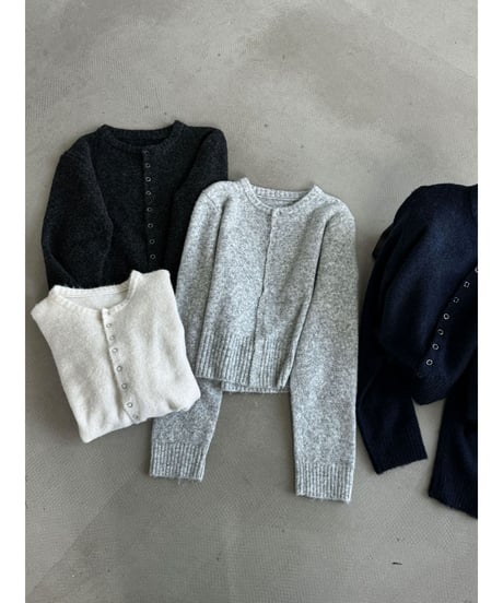 wool blend cardigan / 4color　hm3249