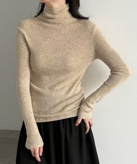 turtleneck knit top / 11color　hm3252