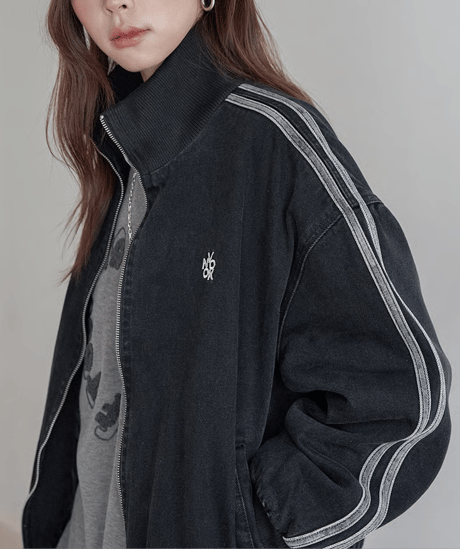 padded denim jacket / 2color　hm3291