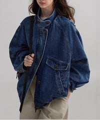 washed denim jacket　hm3275