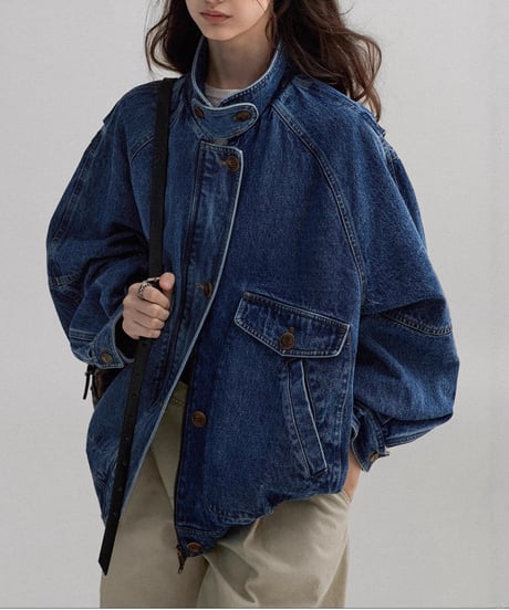 washed denim jacket　hm3275