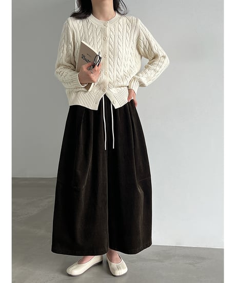 corduroy wide pants / 2color　hm3231