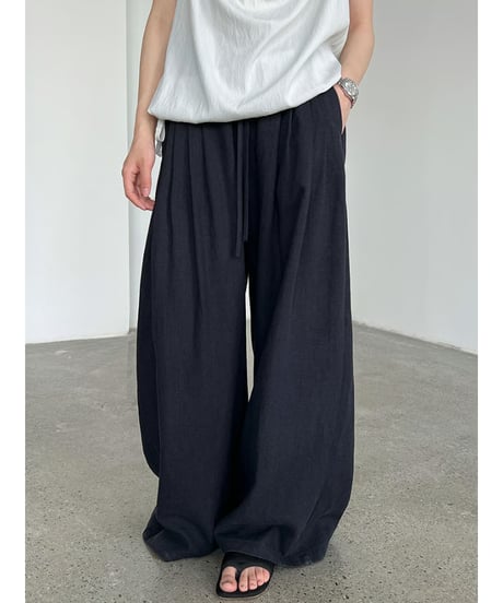 linen wide pants / 3color　hm3016