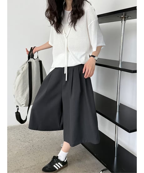 wide culotte pants / 2color　hm3022