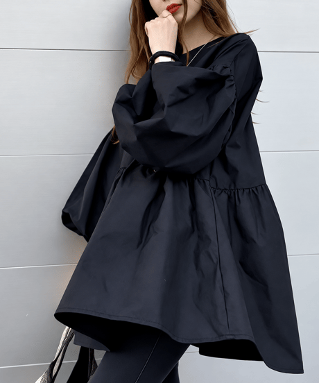 volume sleeve blouse / 2color　hm2571