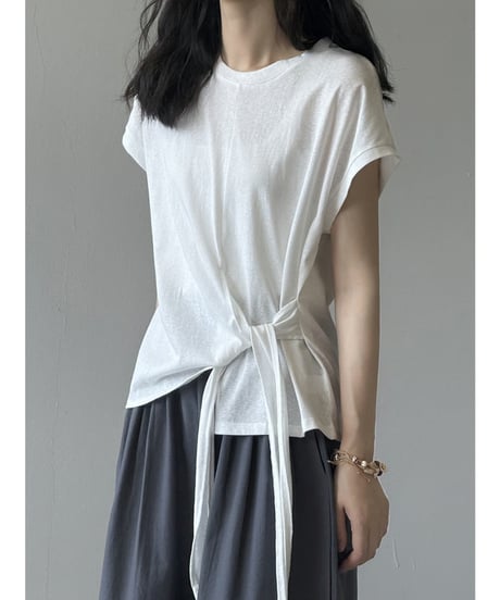 twist hem blouse / 2color　hm2407