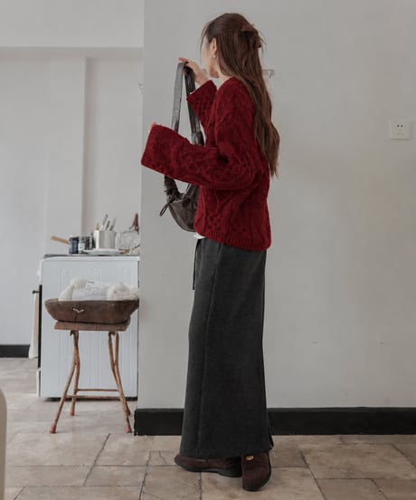 cable knit sweater / 3color　hm3227