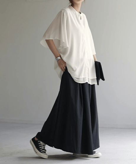 sheer dolman shirt / 3color　hm3002*