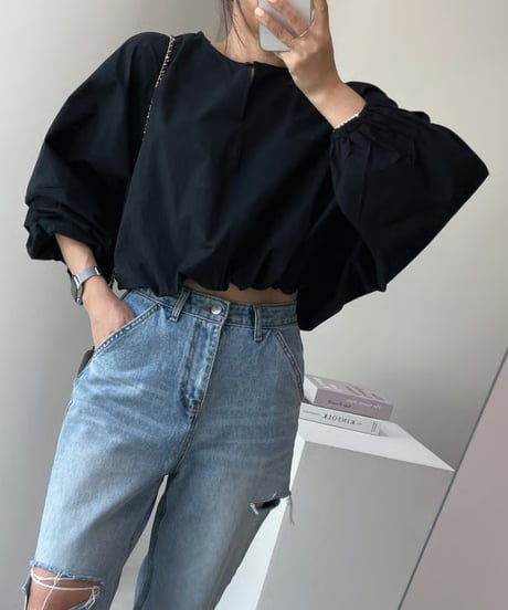 lantern sleeve shirt / 3color　hm3027