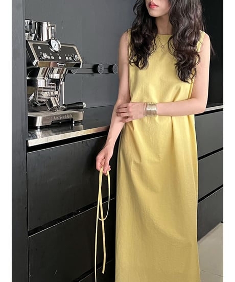 twist back dress / 3color　hm3020