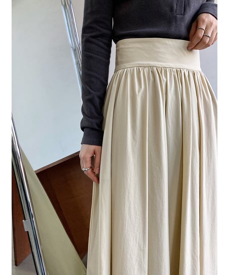pleated flare skirt / 3color　hm3204