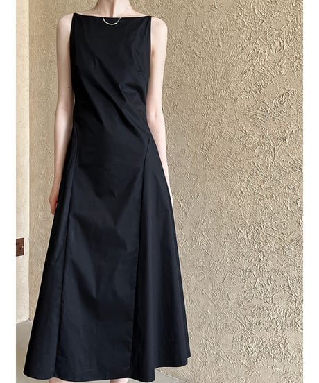 minimal black dress　hm3023