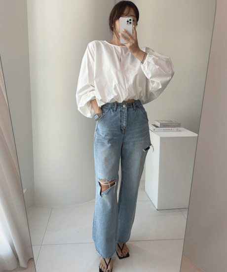 lantern sleeve shirt / 3color　hm3027