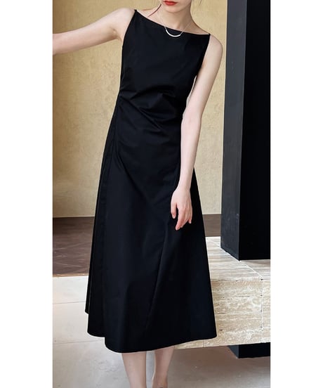 minimal black dress　hm3023