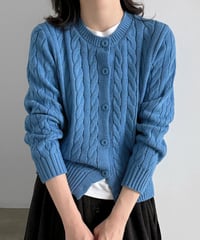 cable knit cardigan / 4color　hm3232
