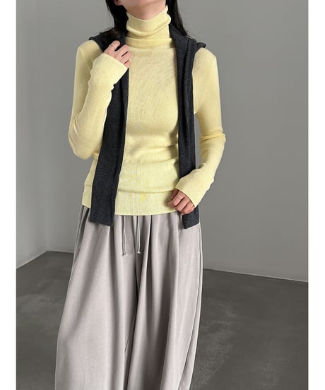 turtleneck knit top / 11color　hm3252