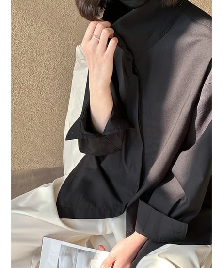 stand neck shirt / 2color　hm2015