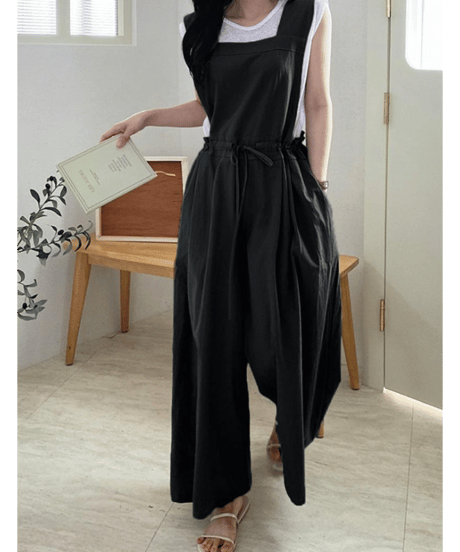apron wide pants / 4color　hm2990