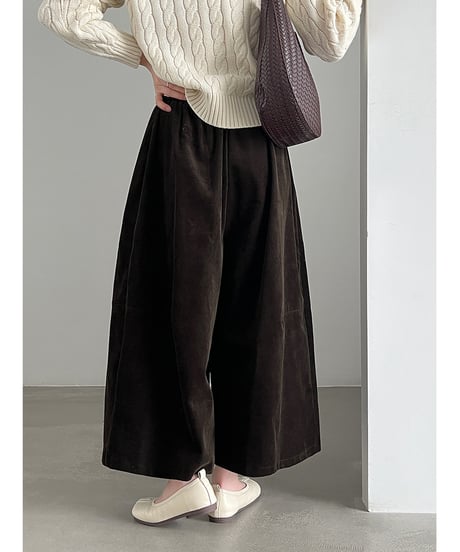 corduroy wide pants / 2color　hm3231