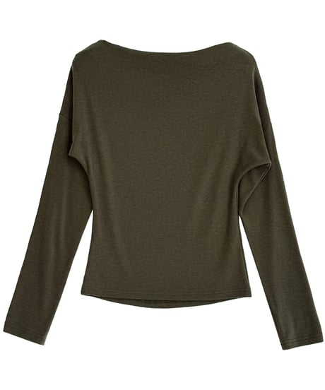 asymmetric button knit / 4color　hm3219
