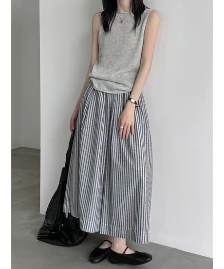 striped wide pants　hm3015