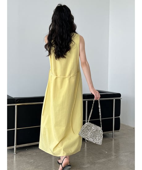 twist back dress / 3color　hm3020