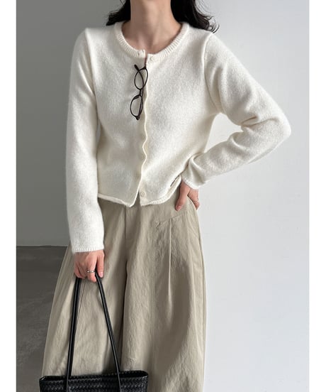 soft crew cardigan / 3color　hm3266