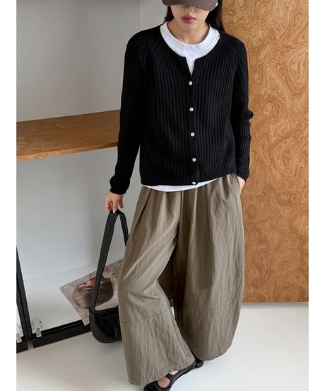 ribbed knit cardigan / 4color　hm3283