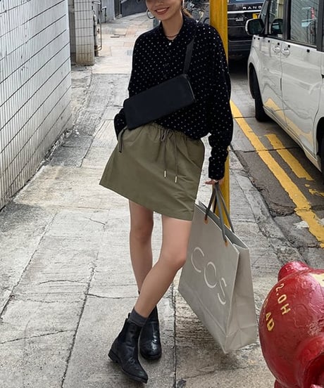 a-line mini skirt / 2color　hm1248