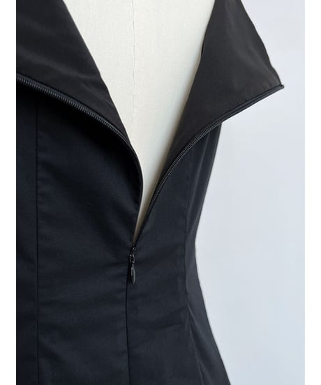 minimal black dress　hm3023