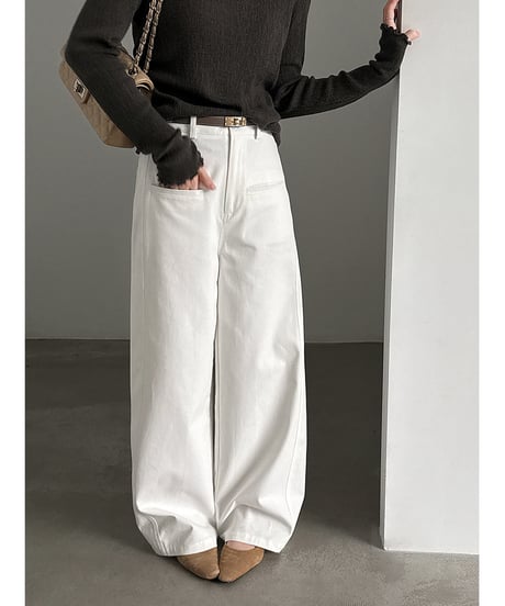 patch pocket pants / 2color　hm3255