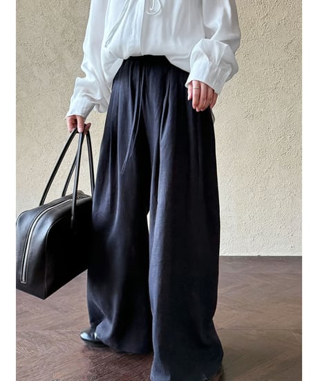 linen wide pants / 3color　hm3016