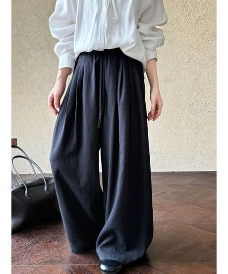 linen wide pants / 3color　hm3016