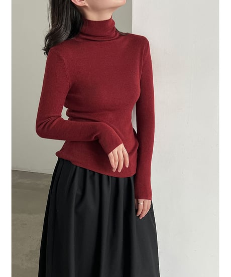 turtleneck knit top / 11color　hm3252