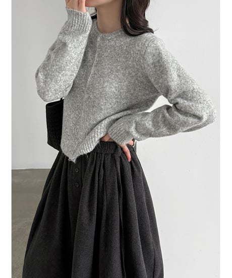 wool blend cardigan / 4color　hm3249