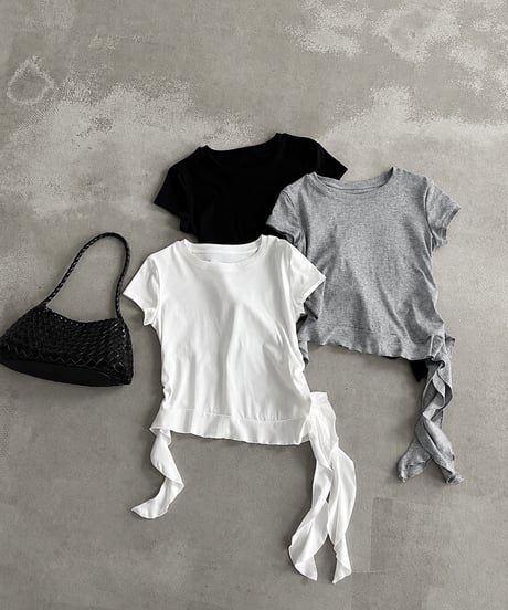 sidetie slim tee / 3color　hm3085