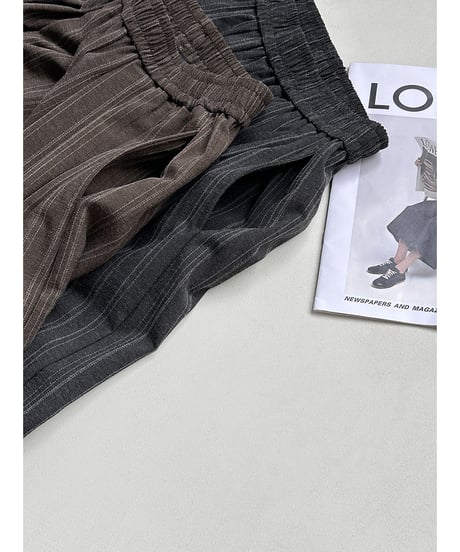 striped wide pants / 2color　hm3280