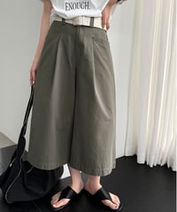 belted culotte pants / 2color　hm3079