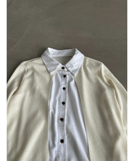 layered collar cardigan　hm3262