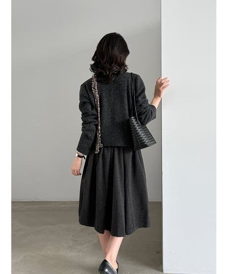 wool blend cardigan / 4color　hm3249
