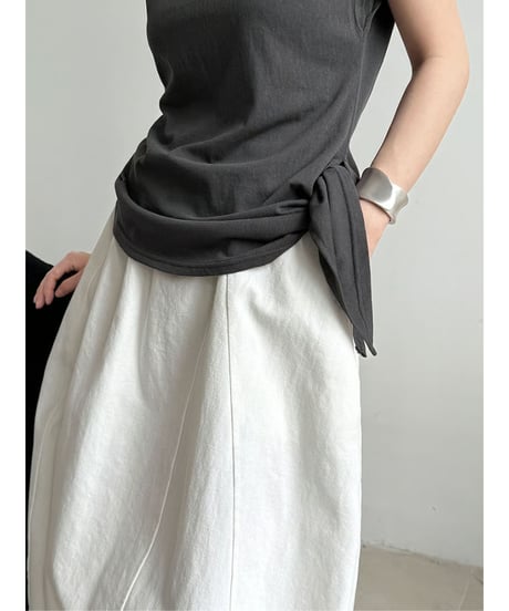 side tie tee / 4color　hm3008