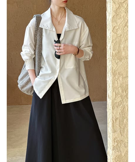 stand neck shirt / 2color　hm2015